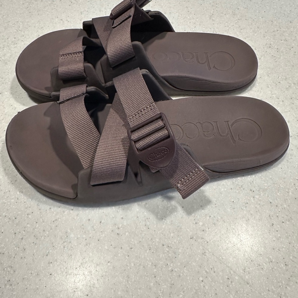 Chaco Women's Slide Sandals In Dusty Mauve View 2